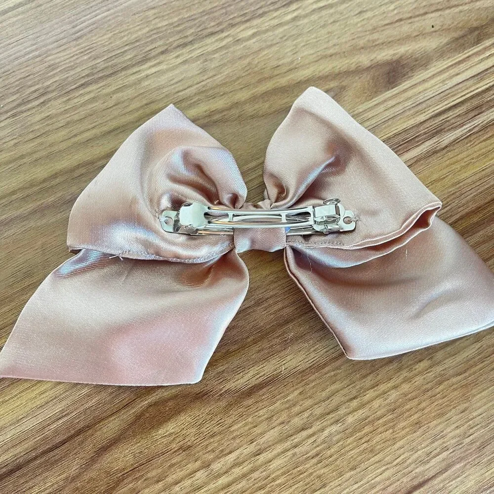 New Coquette hair bow chocolate color for women and girls